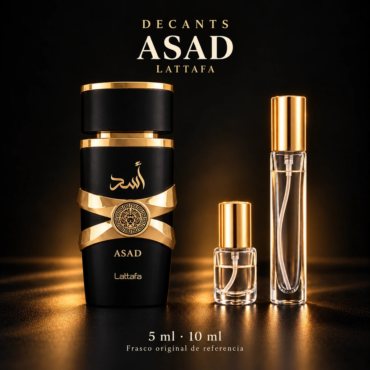 Decant · Lattafa - Asad · 5 ml y 10 ml