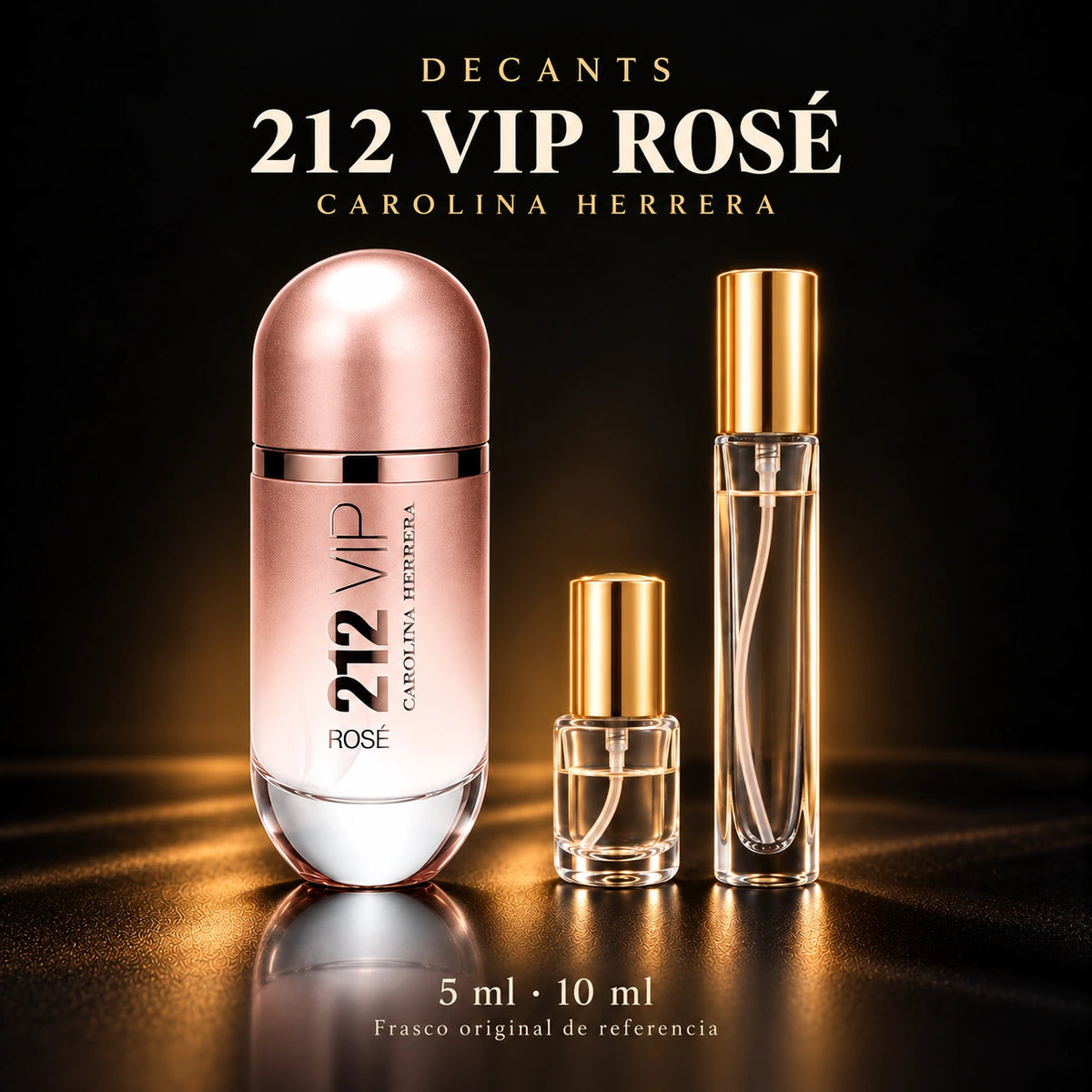 Decant · Carolina Herrera 212 VIP Rosé EDP 80ml · 5 ml y 10 ml