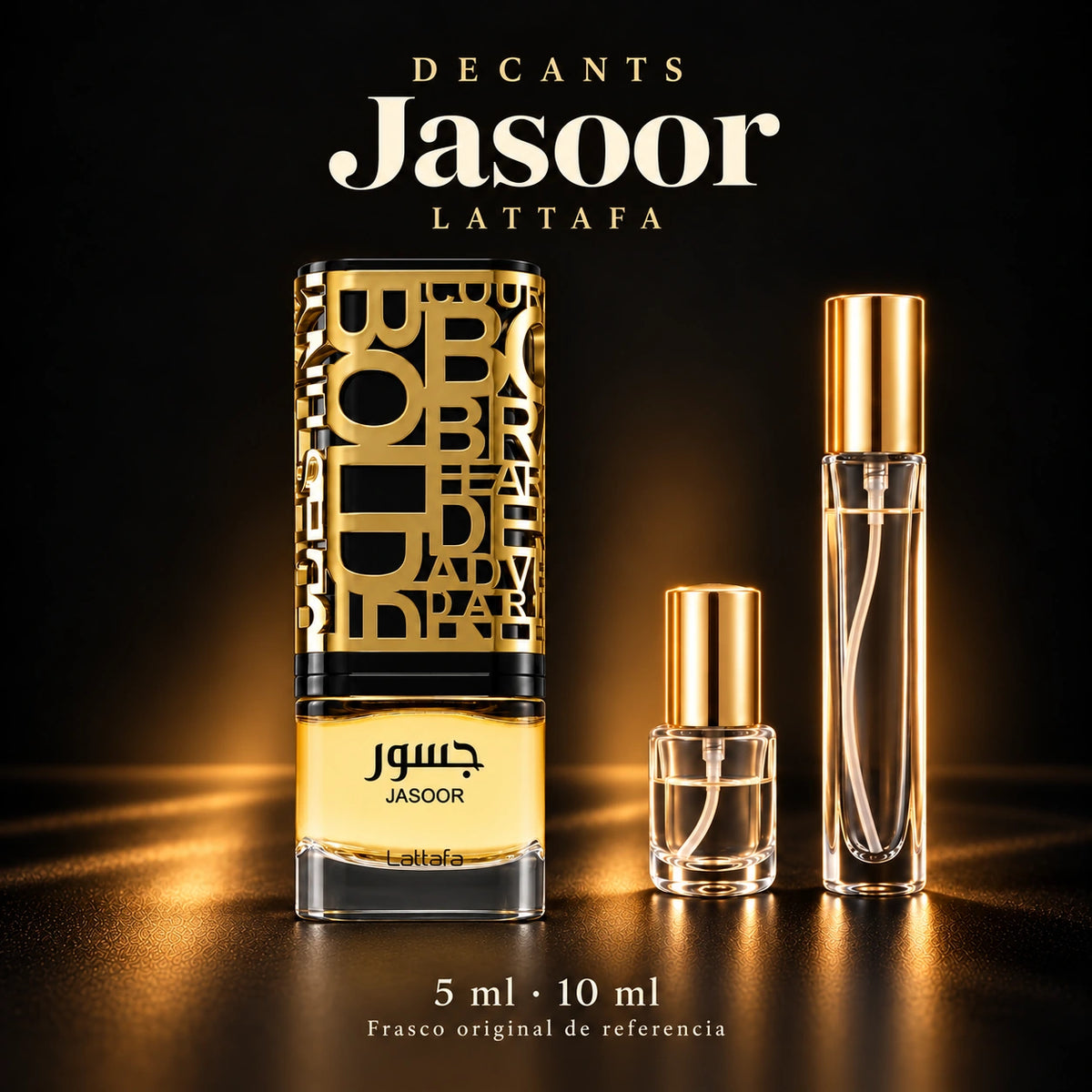 Decant · Lattafa Jasoor EDP · 5 y 10 ml · 5 ml y 10 ml