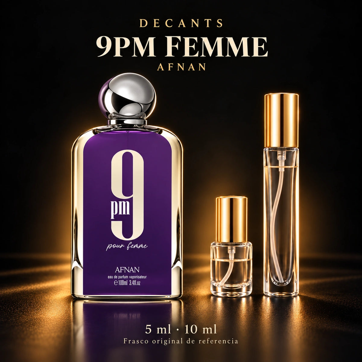 Decant · Afnan - 9PM Femme · 5 ml y 10 ml