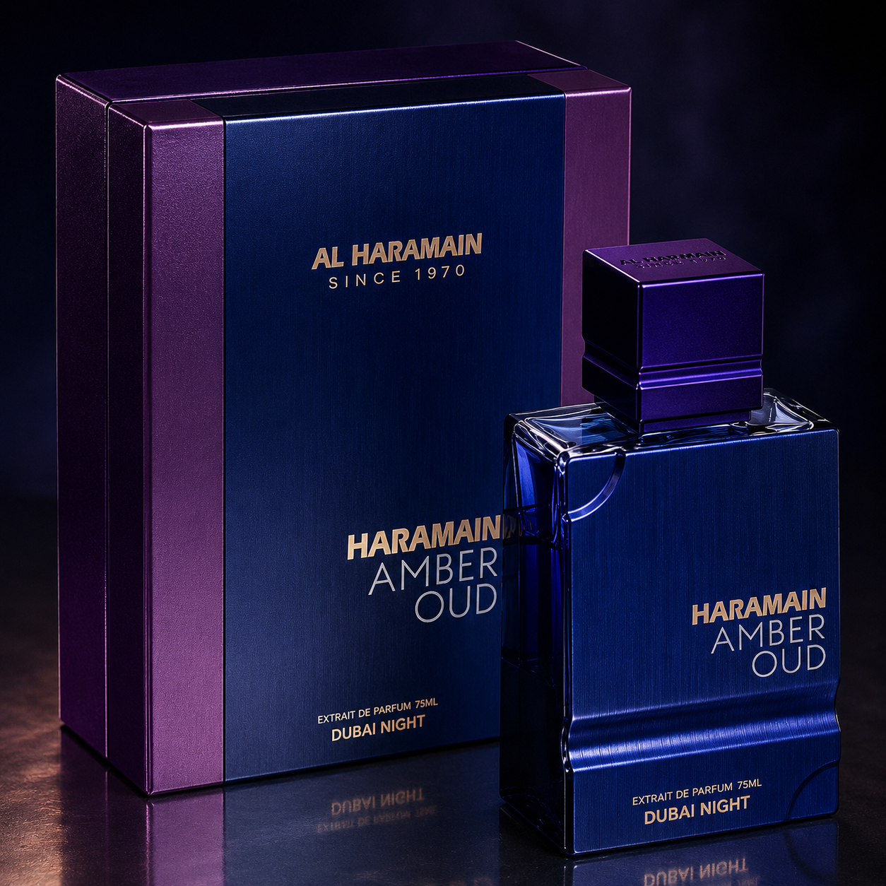 al haramain - amber oud dubai night