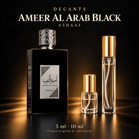 Decant · Asdaaf - Ameer Al Arab Black · 5 ml y 10 ml