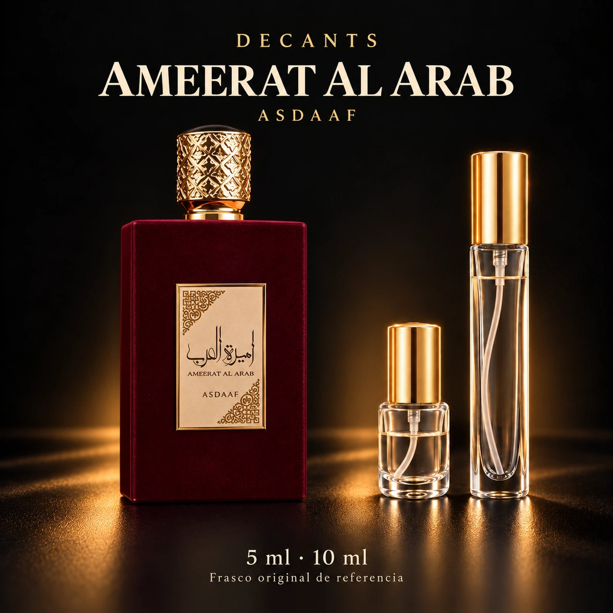 Decant · Asdaaf - Ameer Al Arab Rojo · 5 ml y 10 ml