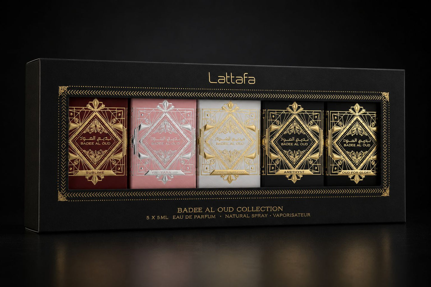pack x5 lattafa badee al oud collection