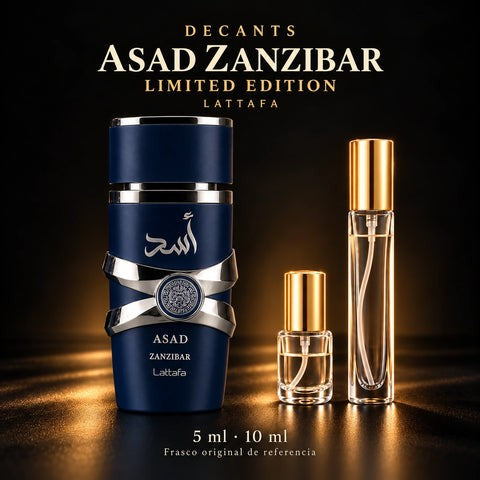 Decant · Lattafa - Asad Zanzibar Limited Edition · 5 ml y 10 ml