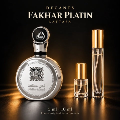 Decant · Lattafa - Fakhar Platin · 5 ml y 10 ml