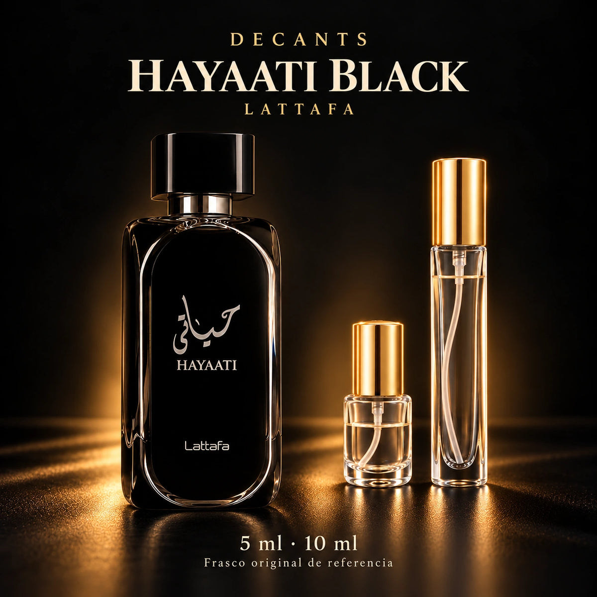 Decant · Lattafa - Hayaati Black · 5 ml y 10 ml