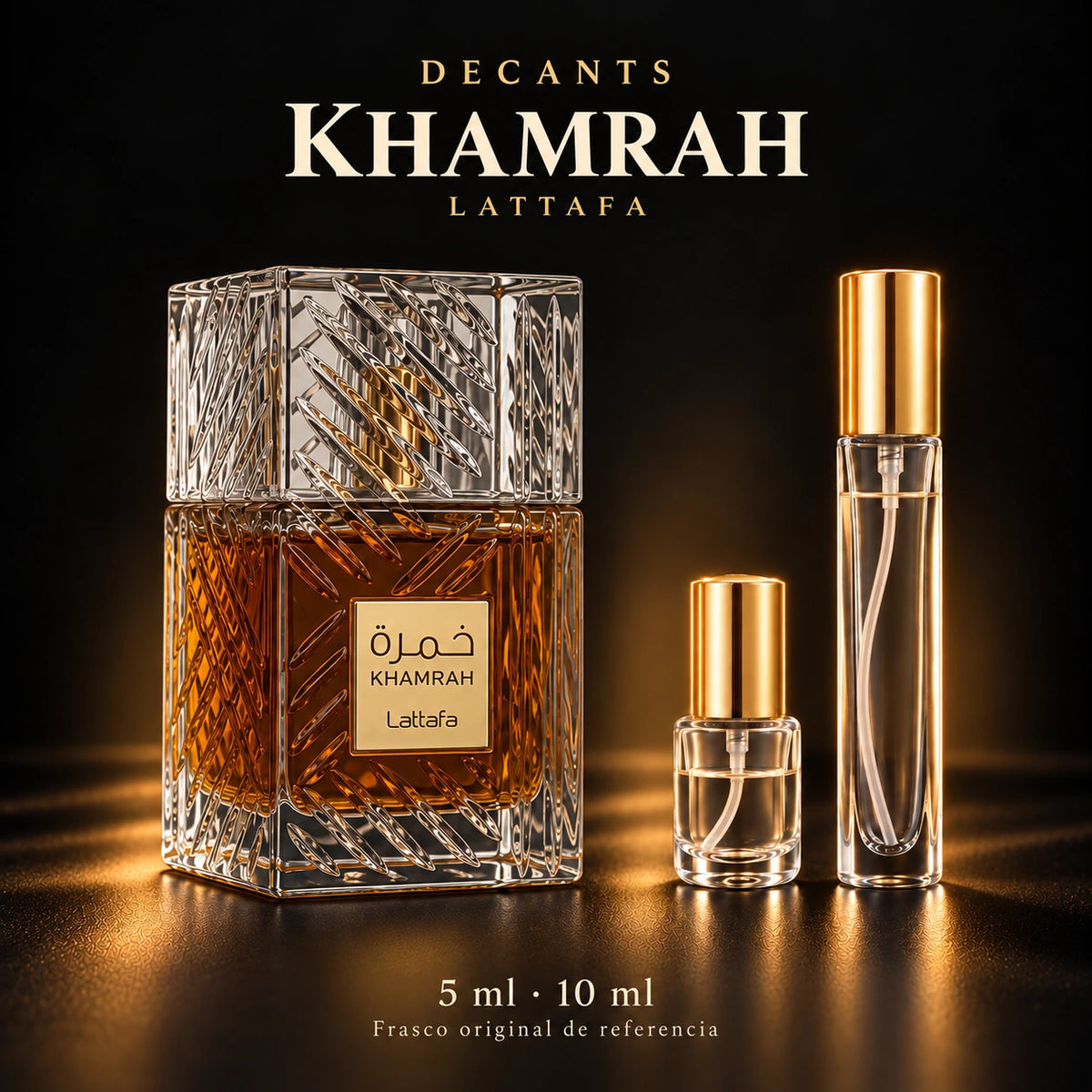Decant · Lattafa - Khamra Black · 5 ml y 10 ml