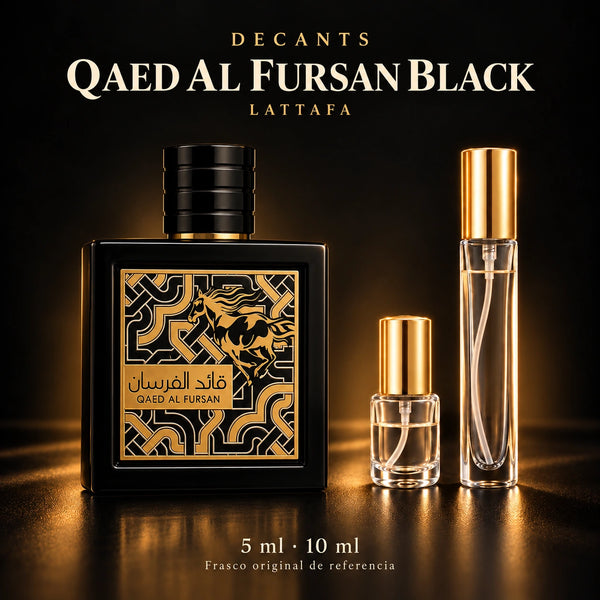 Decant · Lattafa - Qaed Al Fursan Black · 5 ml y 10 ml