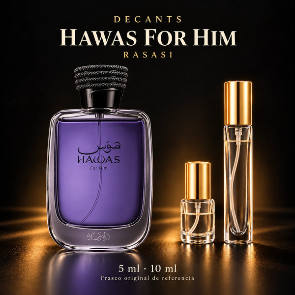 Decant · Rasasi - Hawas For Him · 5 ml y 10 ml