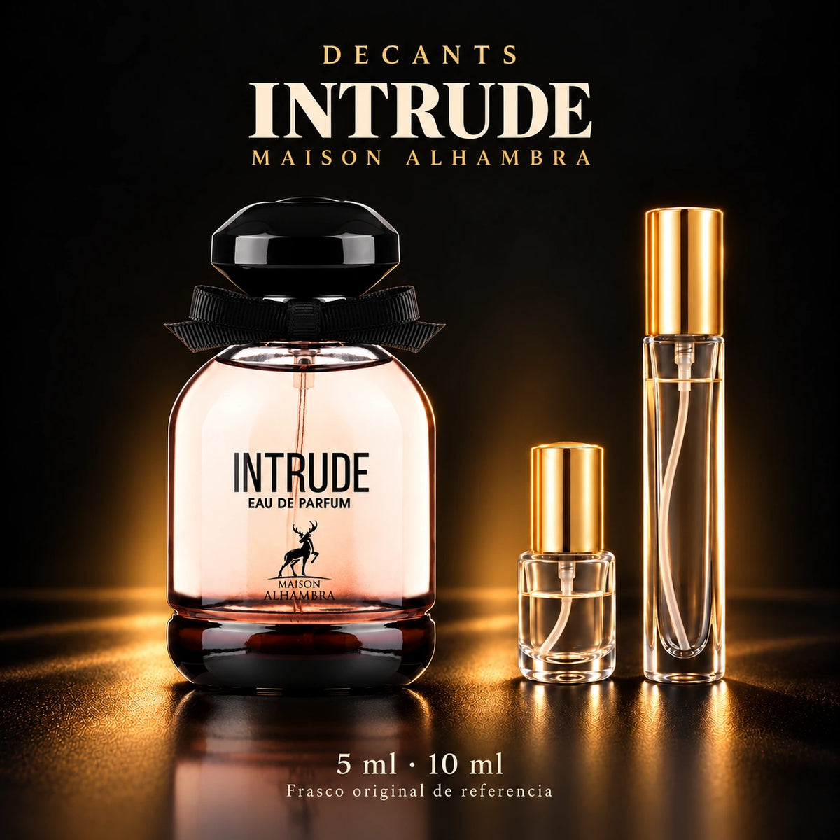 Decant · Maison alhambra - intrude · 5 y 10 ml · 5 ml y 10 ml