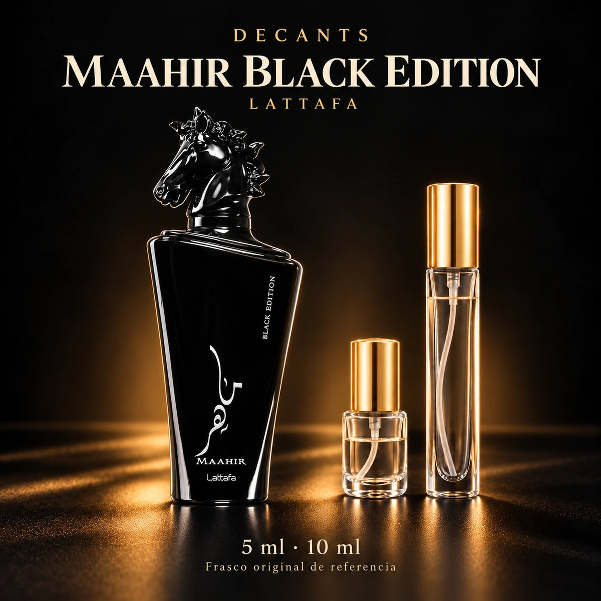 Decant · Lattafa - maahir black · 5 ml y 10 ml