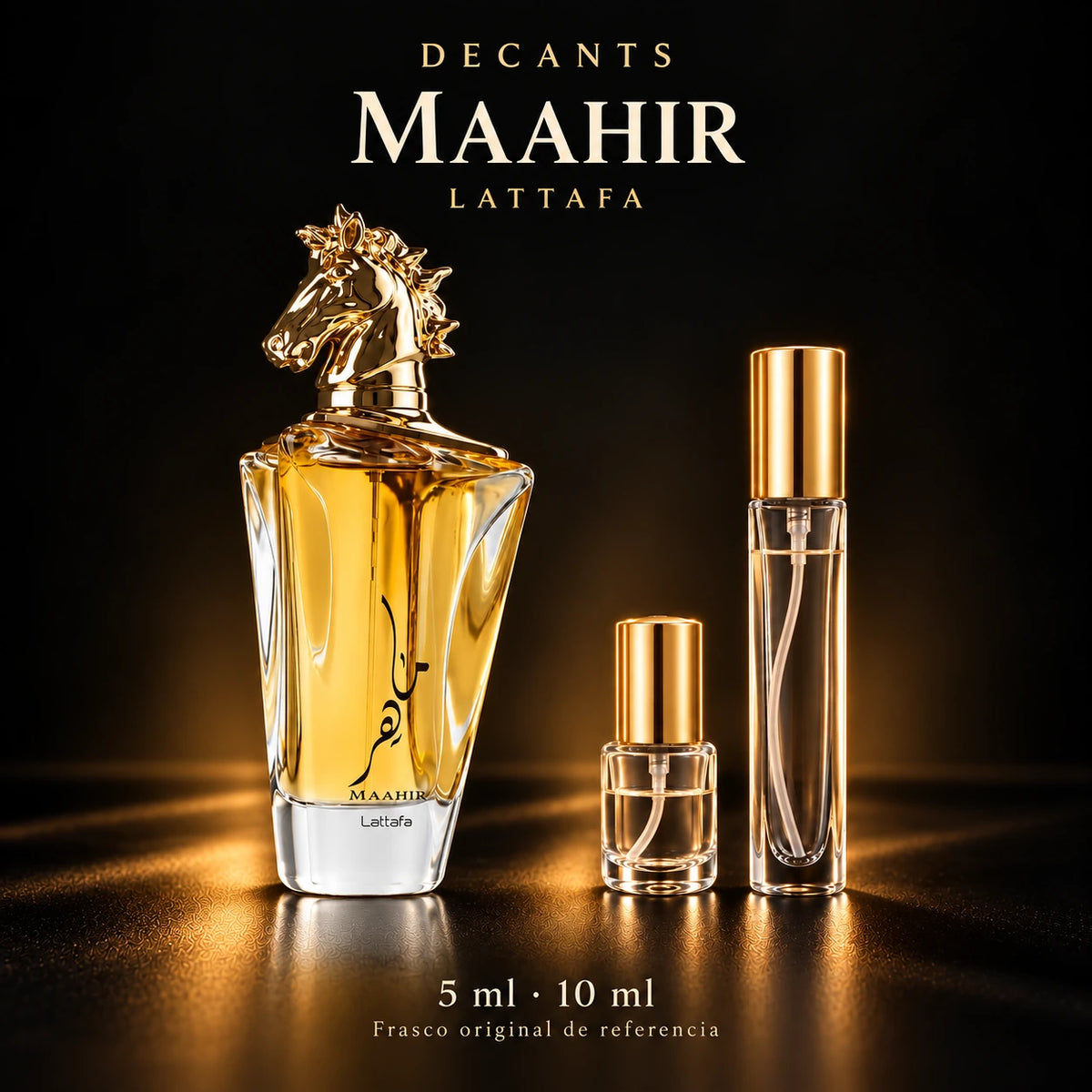 Decant · Lattafa - maahir · 5 y 10 ml · 5 ml y 10 ml